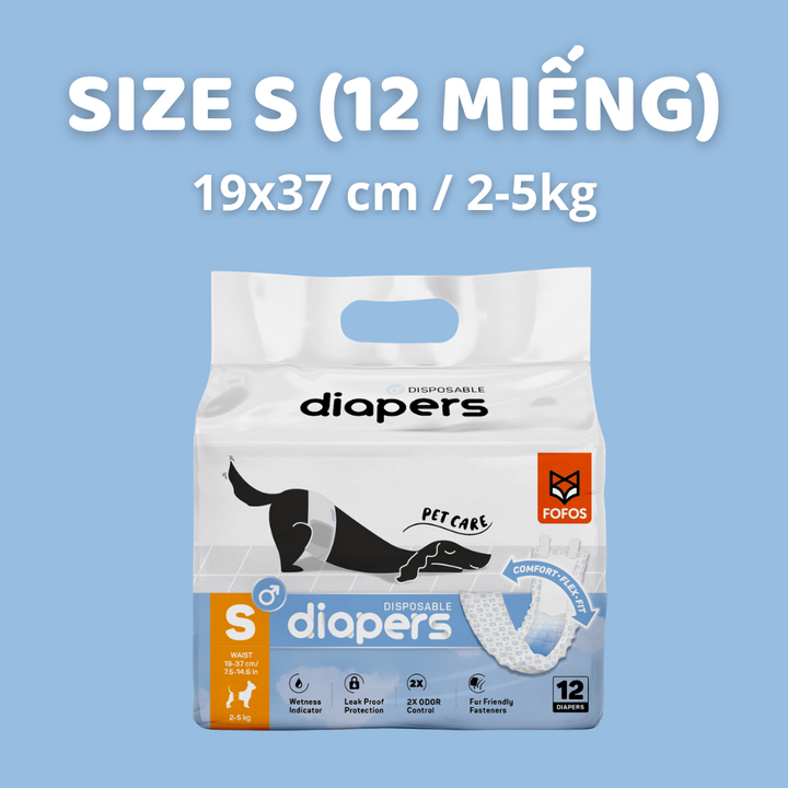 Tã Quần Fofos Chó Đực Mọi Lứa Tuổi
