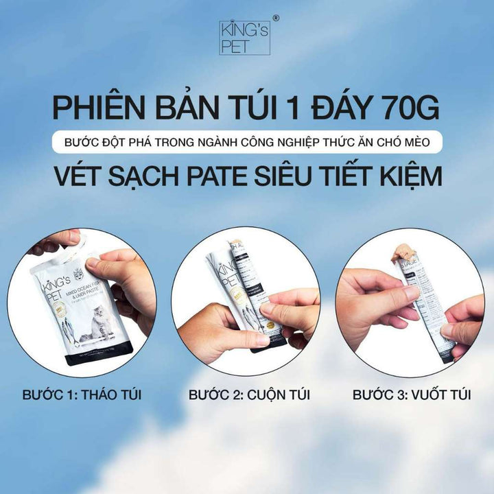 Pate King's Pet Chó Mèo Mọi Lứa Tuổi Gói 70G