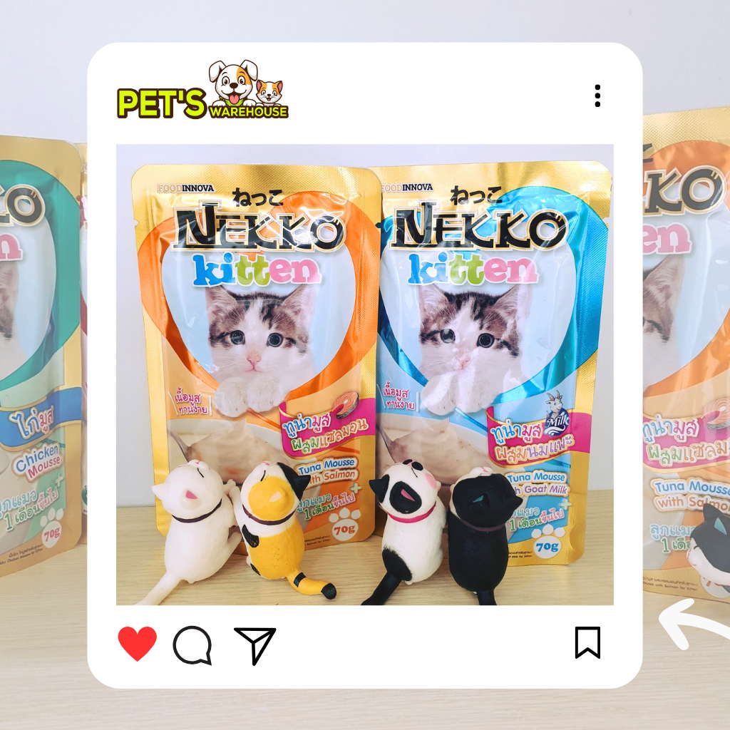 Pate mèo con Nekko, Thái Lan, gói 70g | Pet's Warehouse
