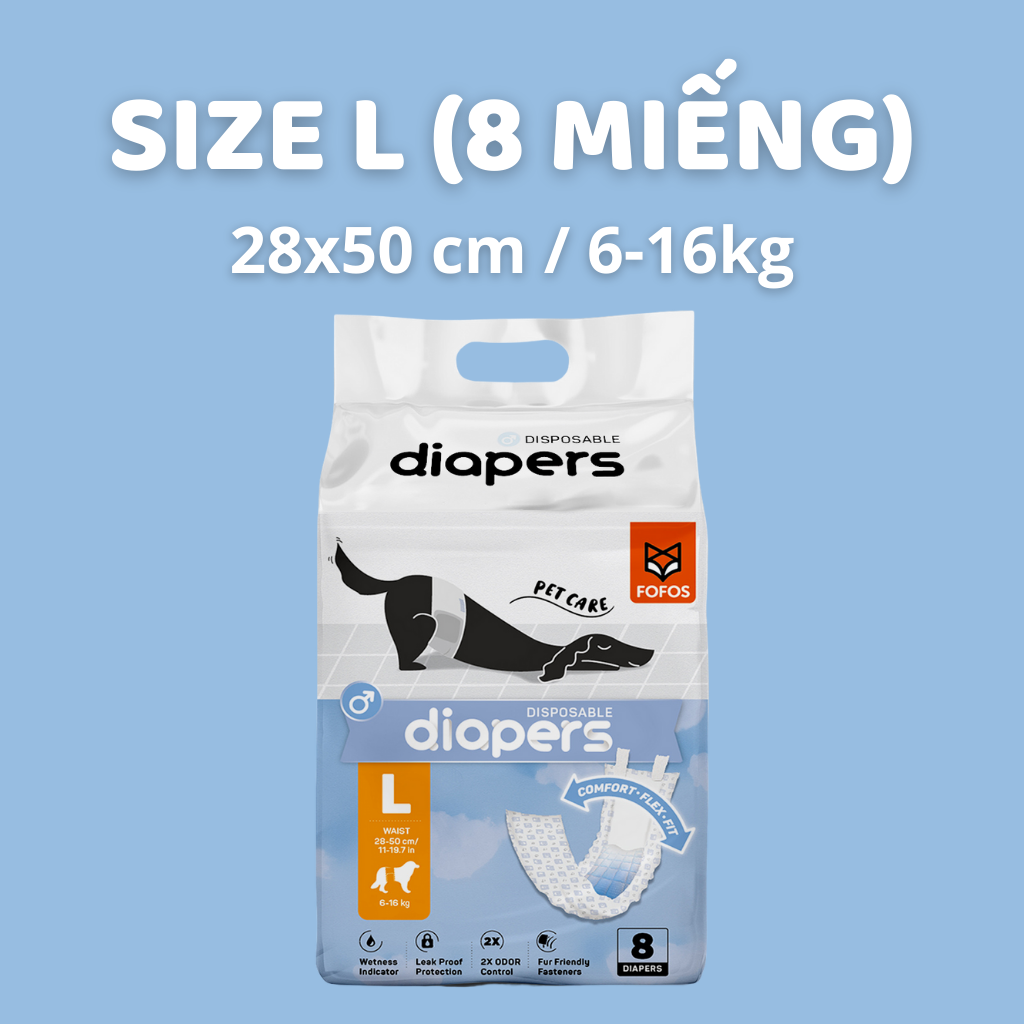 Tã Quần Fofos Chó Đực Mọi Lứa Tuổi