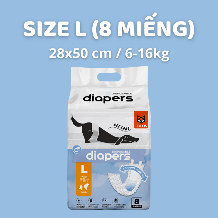 Tã Quần Fofos Chó Đực Mọi Lứa Tuổi