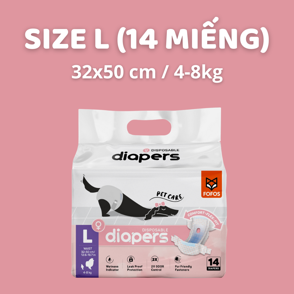 Tã Quần Fofos Chó Cái Mọi Lứa Tuổi