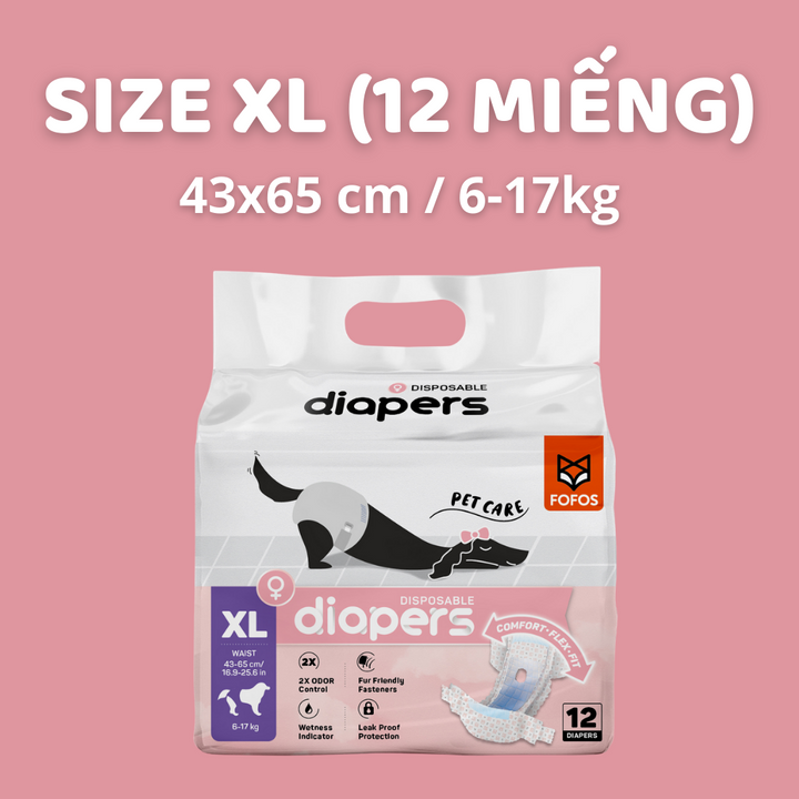 Tã Quần Fofos Chó Cái Mọi Lứa Tuổi