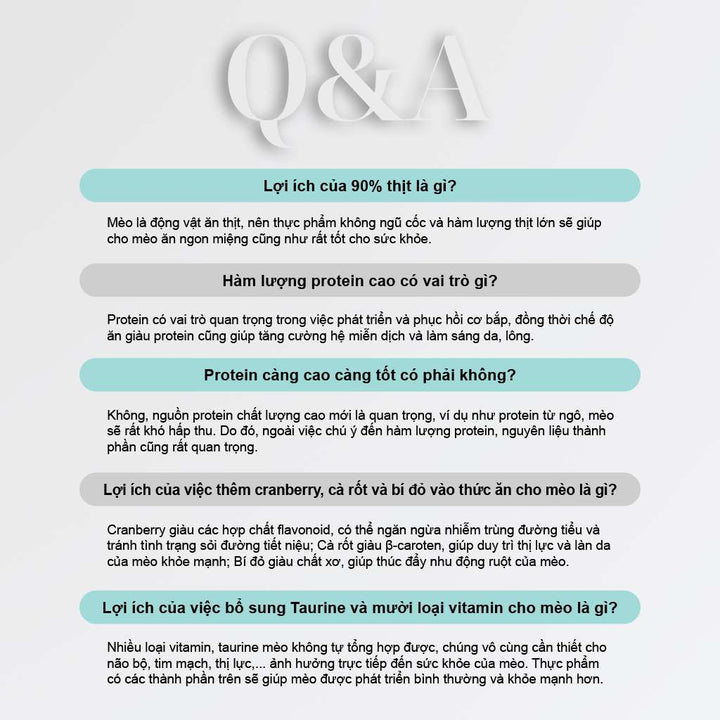 Thức Ăn Hạt Macaron D10, D5 PetQ Cho Mèo, Hộp 1.4Kg ( 7 gói x 200g)