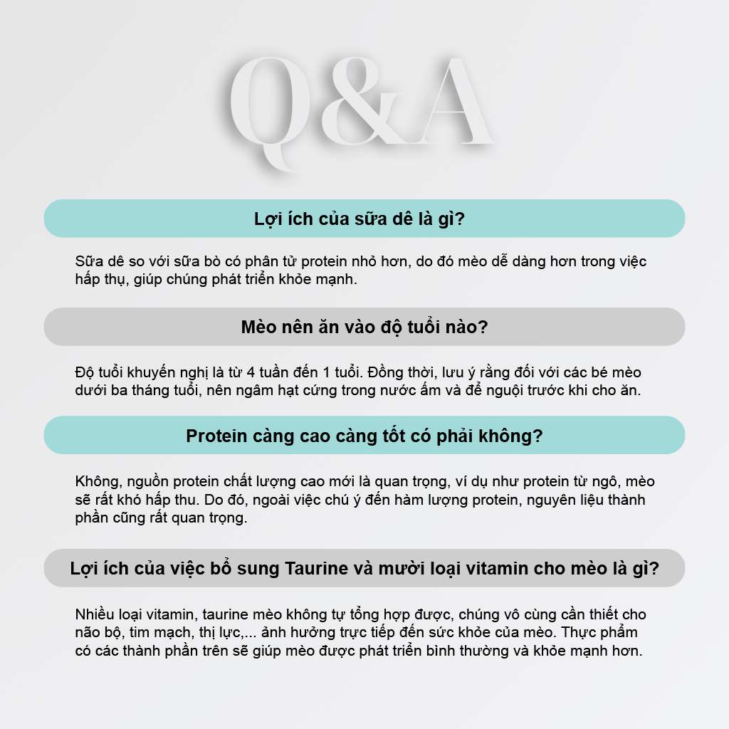 Thức Ăn Hạt Macaron D10, D5 PetQ Cho Mèo, Hộp 1.4Kg ( 7 gói x 200g)