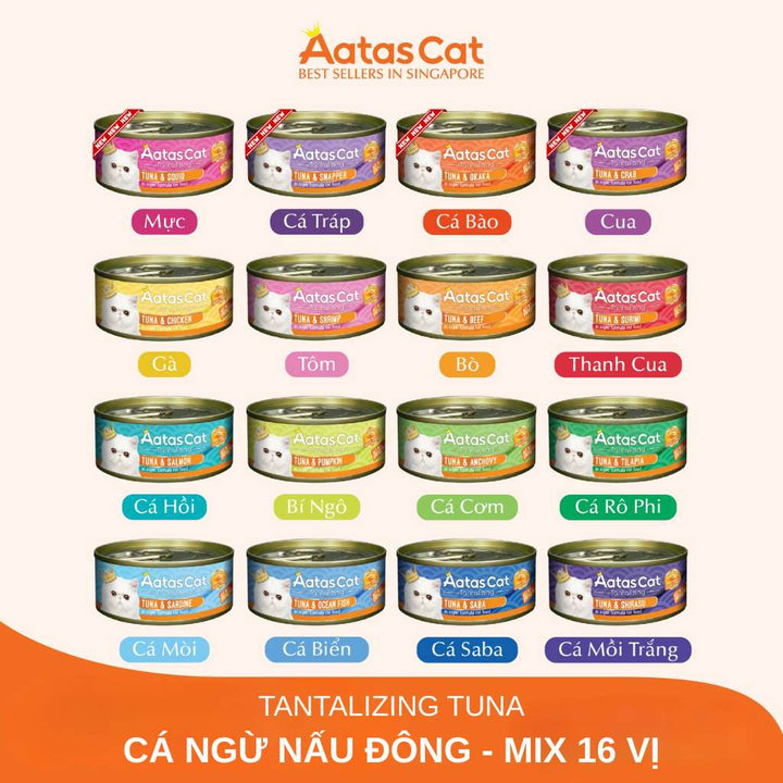 Pate Aatas cho mèo mọi lứa tuổi, lon 80g | Pet's Warehouse