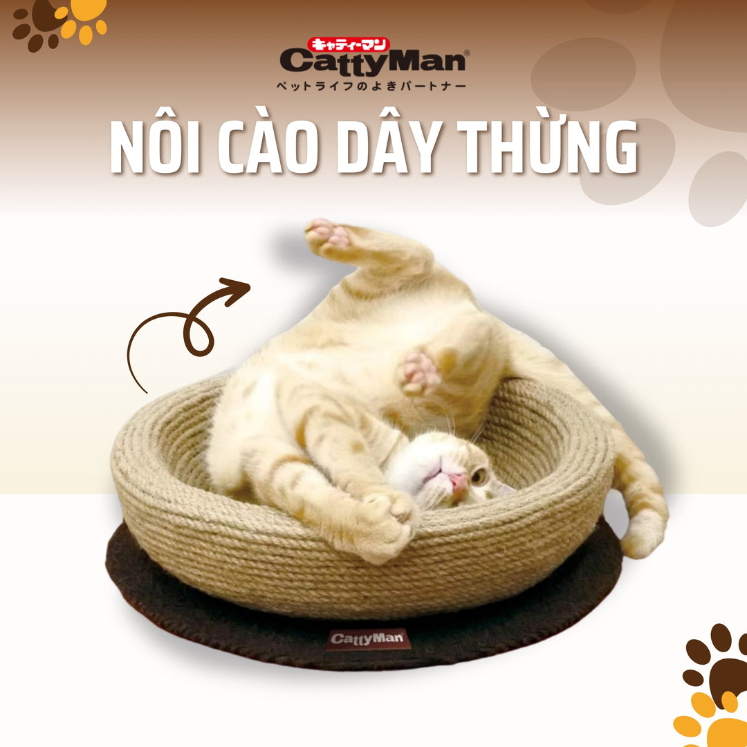 Nôi Cào Dây Thừng CattyMan Cho Mèo
