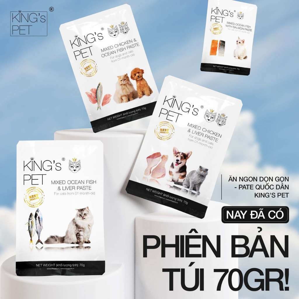 Pate King's Pet Chó Mèo Mọi Lứa Tuổi Gói 70G