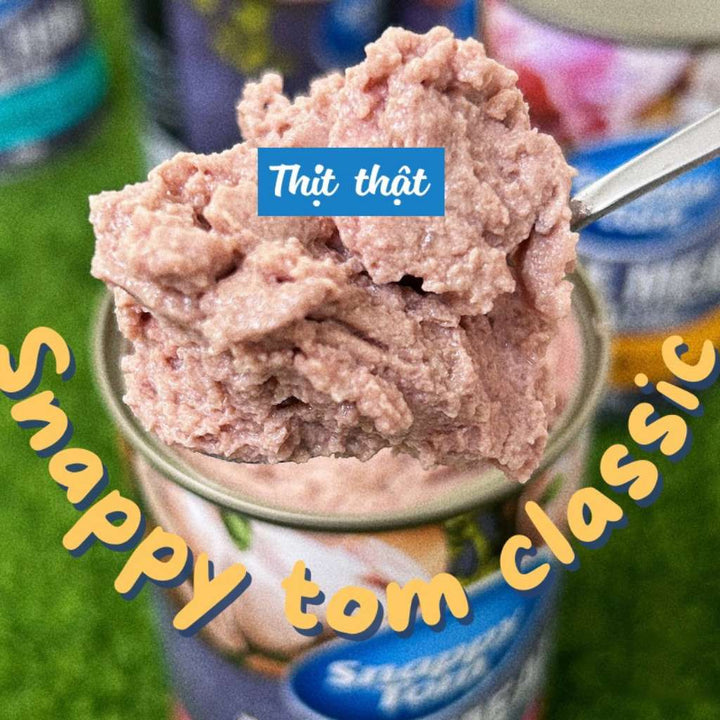 Pate Snappy Tom Real Fish Mèo Lon 400G