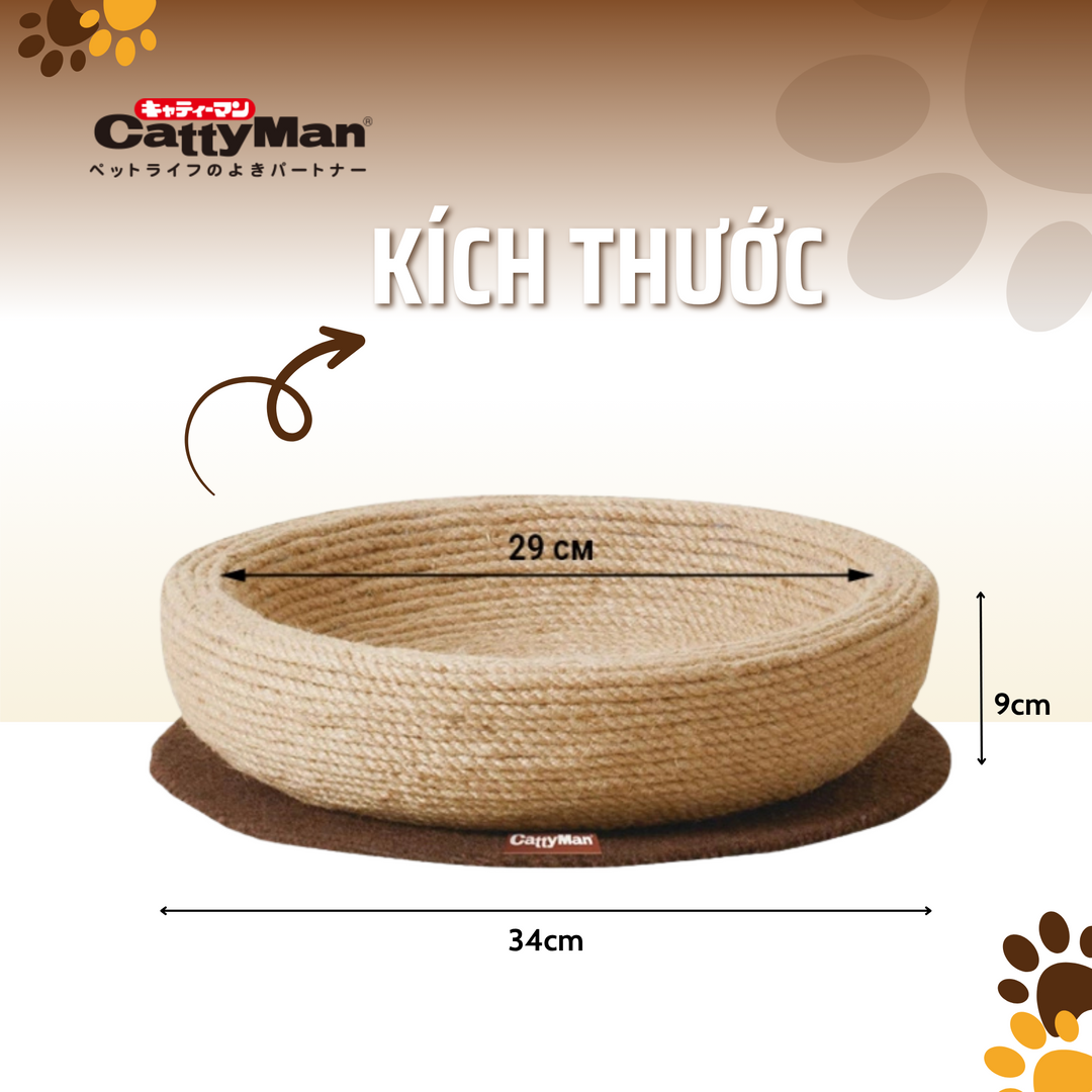 Nôi Cào Dây Thừng CattyMan Cho Mèo