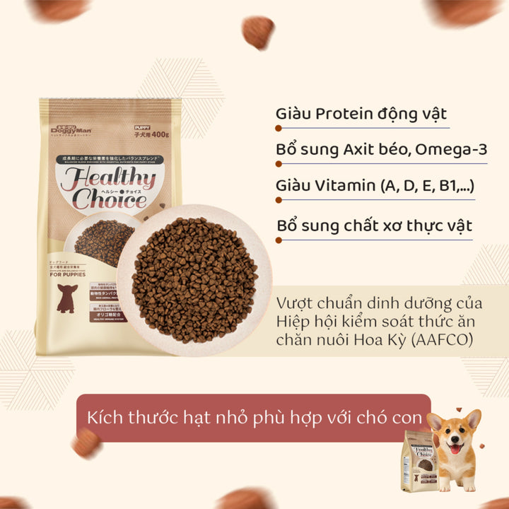 Hạt Healthy Choice DoggyMan Cho Chó, Túi 400G