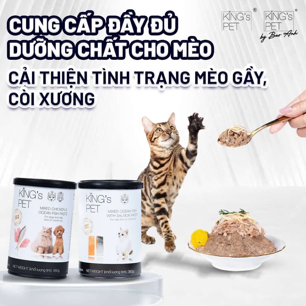 Pate King's Pet Chó Mèo Mọi Lứa Tuổi Lon 380G