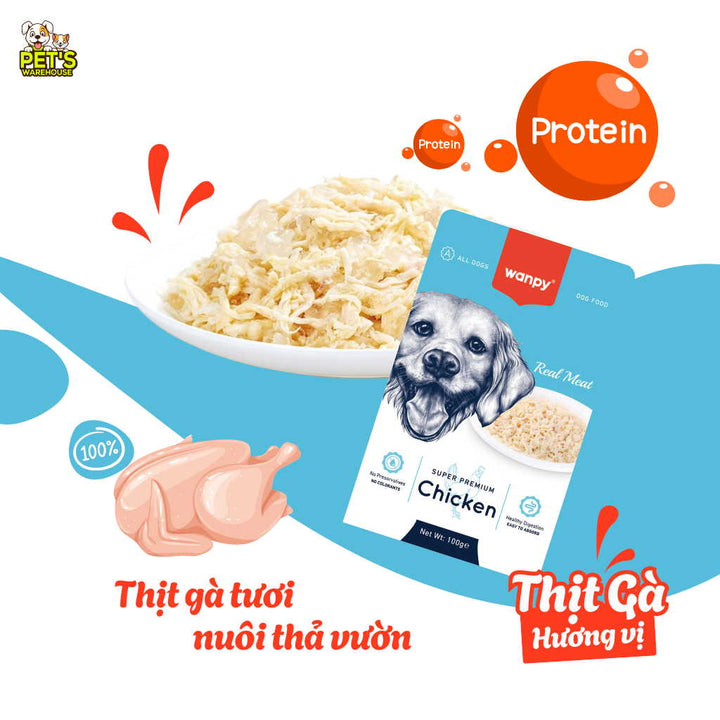 Pate Super Premium Wanpy Cho Chó Gói 100G