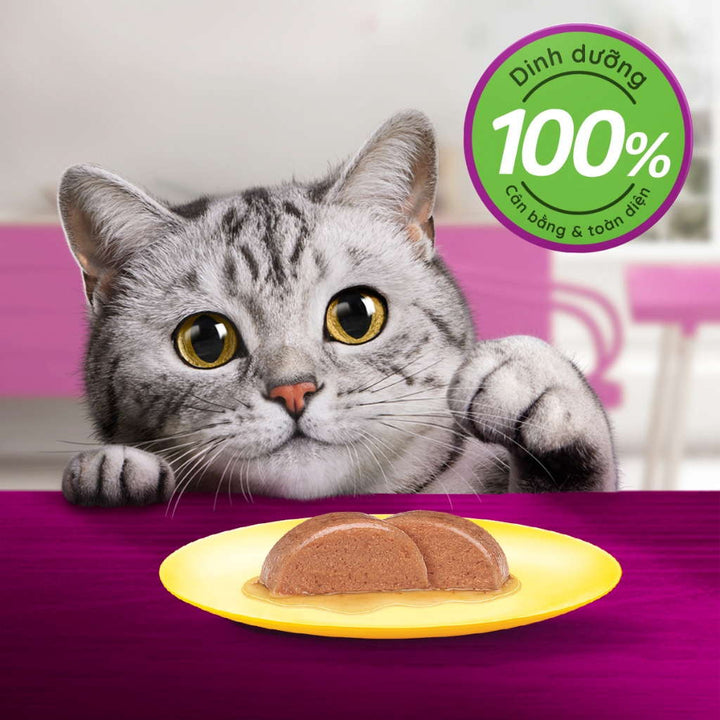 Pate Whiskas Mèo Trưởng Thành Gói 80G