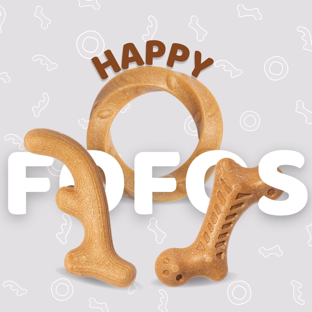 Đồ Chơi Fofos Xương Gặm Sợi Gỗ Thông Chó