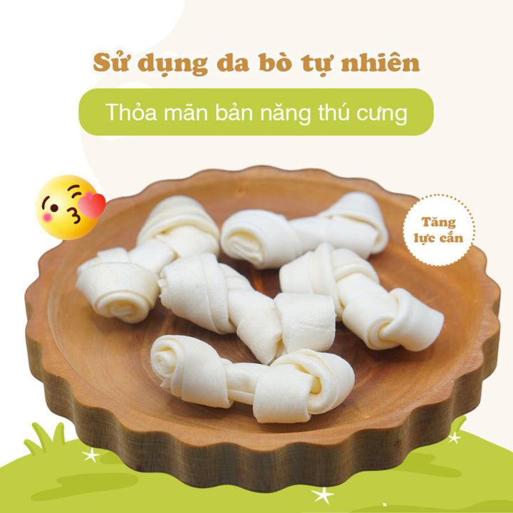 Xương Da Bò Tự Nhiên DoggyMan Cho Chó, 2 Cây Lớn