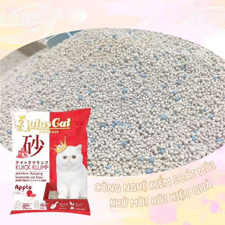 Cát Đất Sét Aatas Vệ Sinh Cho Mèo, 10L