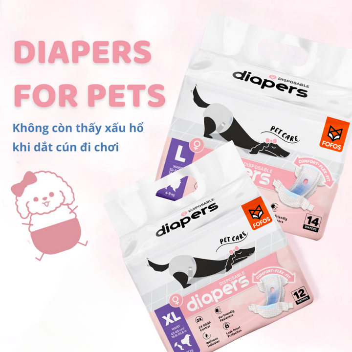 Tã Quần Fofos Chó Cái Mọi Lứa Tuổi