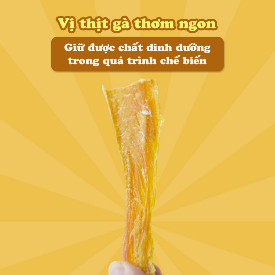 Thanh Gà Sấy Khô, Sấy Dẻo DoggyMan Cho Chó