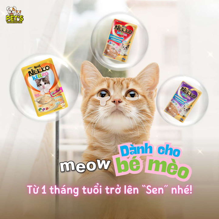 Pate mèo con Nekko, Thái Lan, gói 70g | Pet's Warehouse