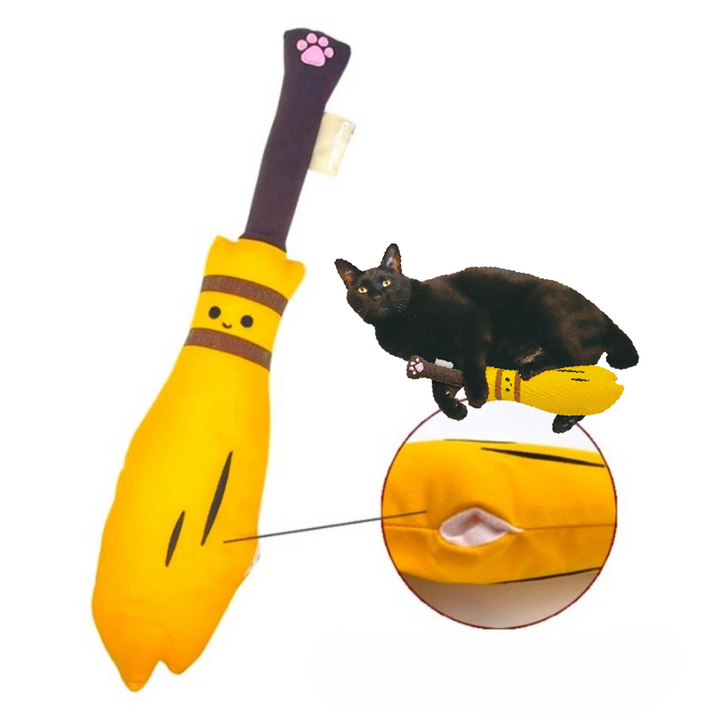 Gối Ôm CattyMan Cho Mèo, Hình Cây Chổi & Cây Kiếm