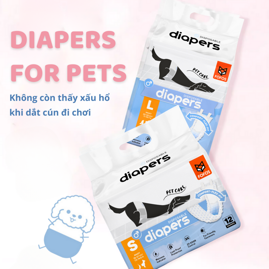 Tã Quần Fofos Chó Đực Mọi Lứa Tuổi