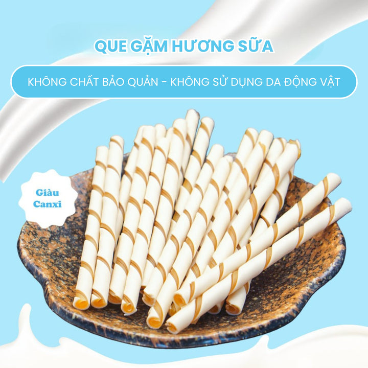 Que Gặm DoggyMan Cho Chó, Gói 120g, Nhiều Hương
