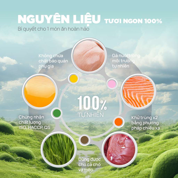 Snack Đông Khô Cho Chó Mèo PetQ, 200g