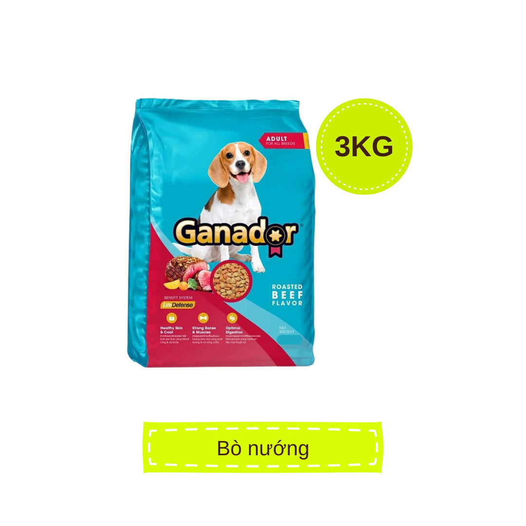 Hạt Ganador cho chó mọi lứa tuổi, nhiều vị, 3kg | Pet's Warehouse