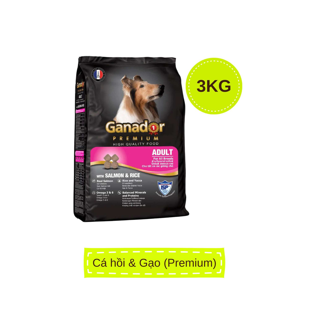 Hạt Ganador cho chó mọi lứa tuổi, nhiều vị, 3kg | Pet's Warehouse