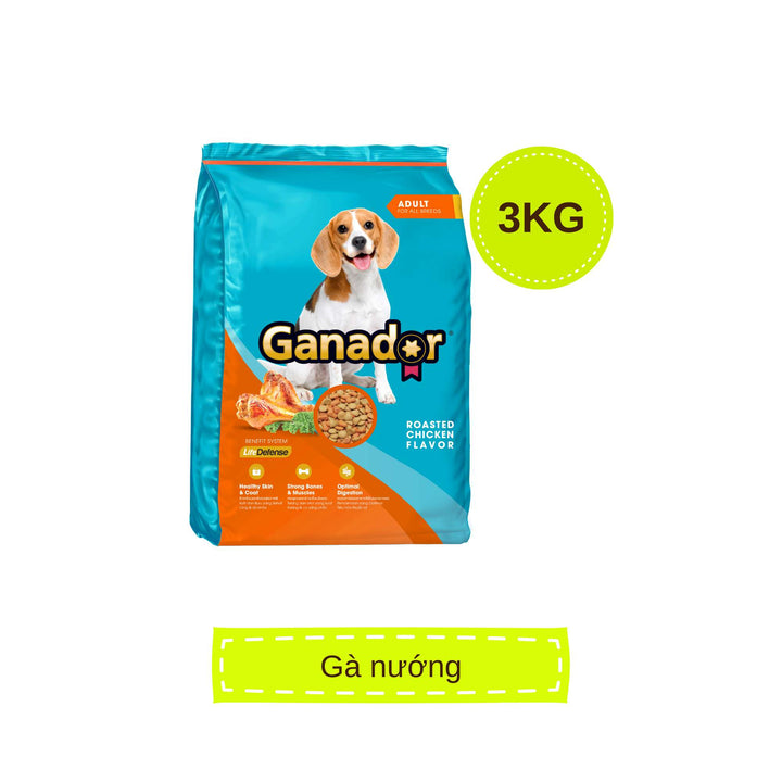 Hạt Ganador cho chó mọi lứa tuổi, nhiều vị, 3kg | Pet's Warehouse