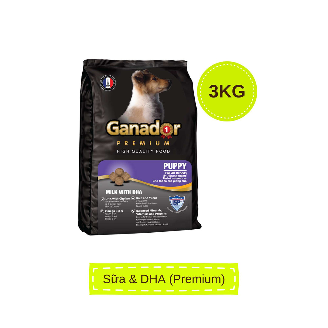 Hạt Ganador cho chó mọi lứa tuổi, nhiều vị, 3kg | Pet's Warehouse