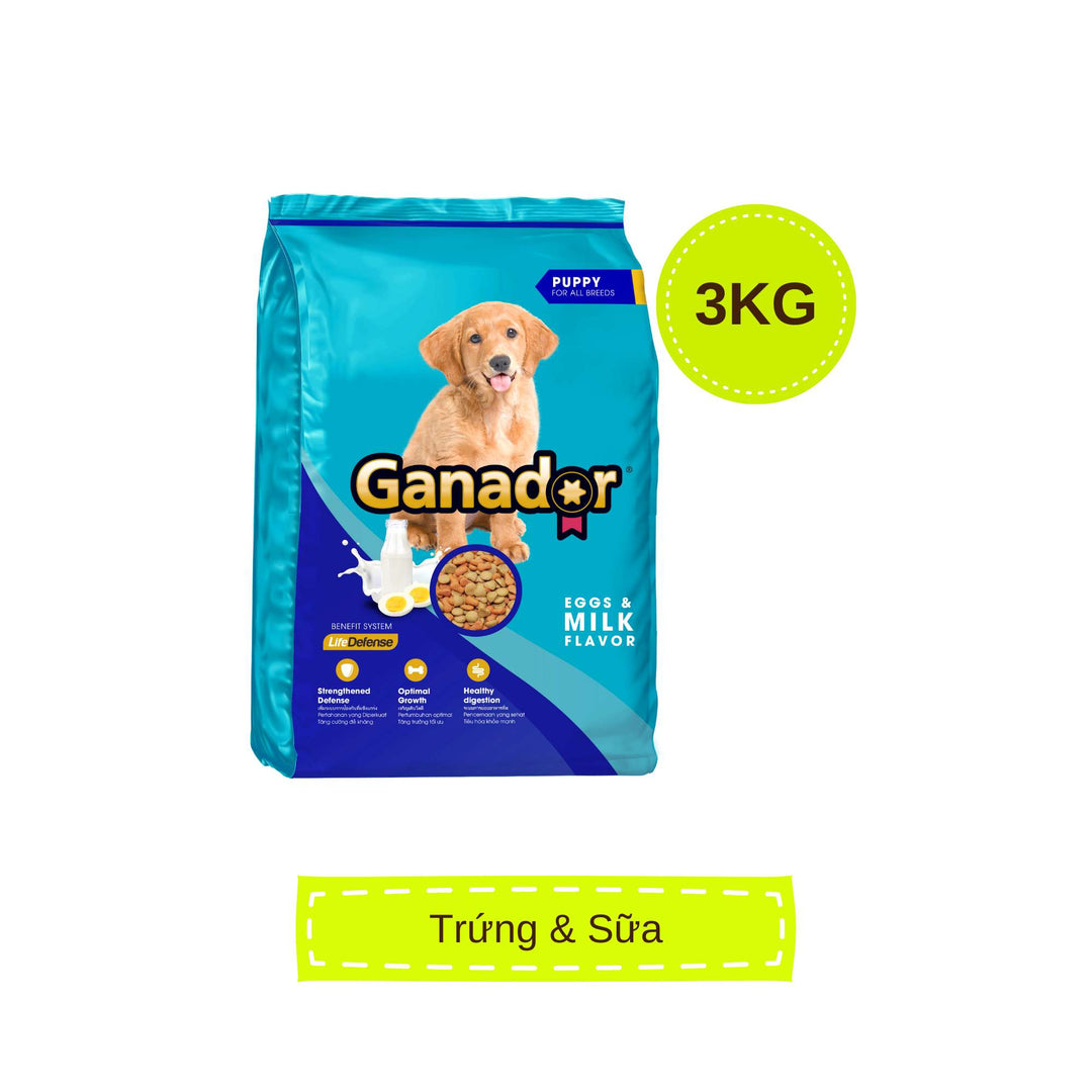 Hạt Ganador cho chó mọi lứa tuổi, nhiều vị, 3kg | Pet's Warehouse