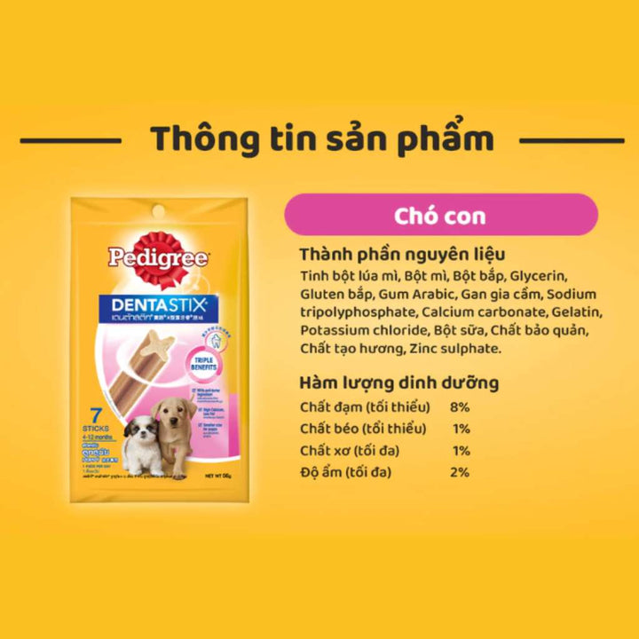 Bánh Xương Pedigree DentaStix Chó Con