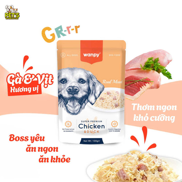 Pate Super Premium Wanpy Cho Chó Gói 100G
