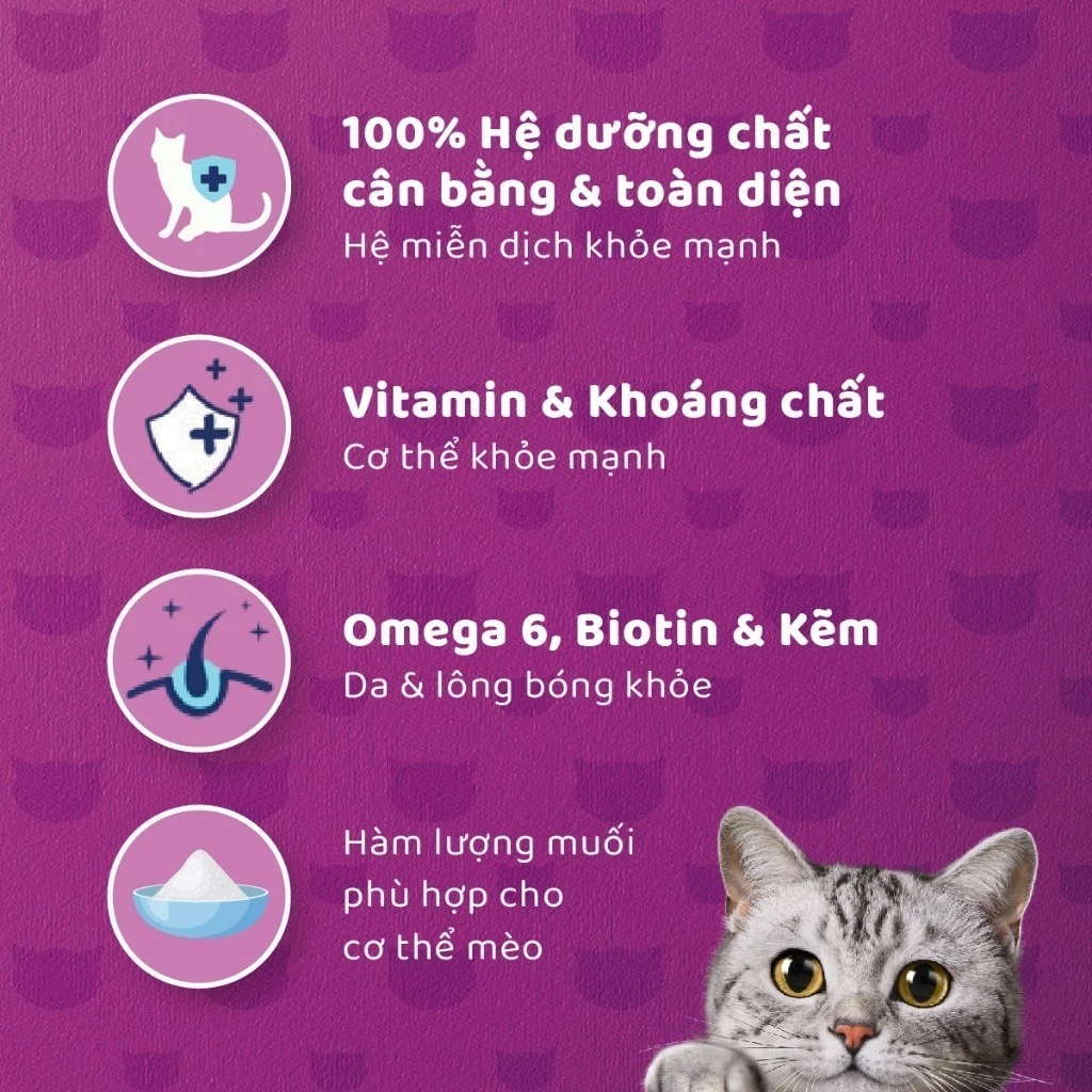 Pate Whiskas Mèo Trưởng Thành Lon 400G