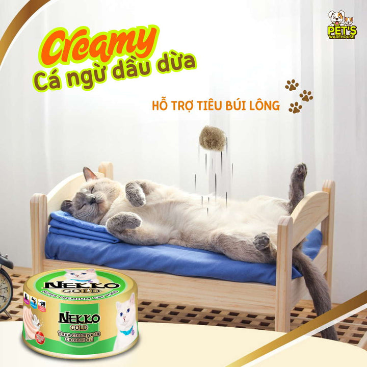 Pate Nekko Gold cho mèo trưởng thành, Thái Lan, lon 85g | Pet's Warehouse