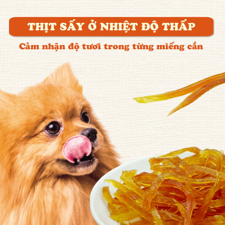 Thanh Gà Sấy Khô, Sấy Dẻo DoggyMan Cho Chó