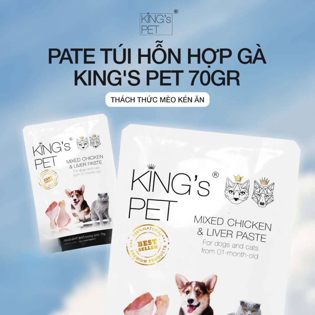 Pate King's Pet Chó Mèo Mọi Lứa Tuổi Gói 70G