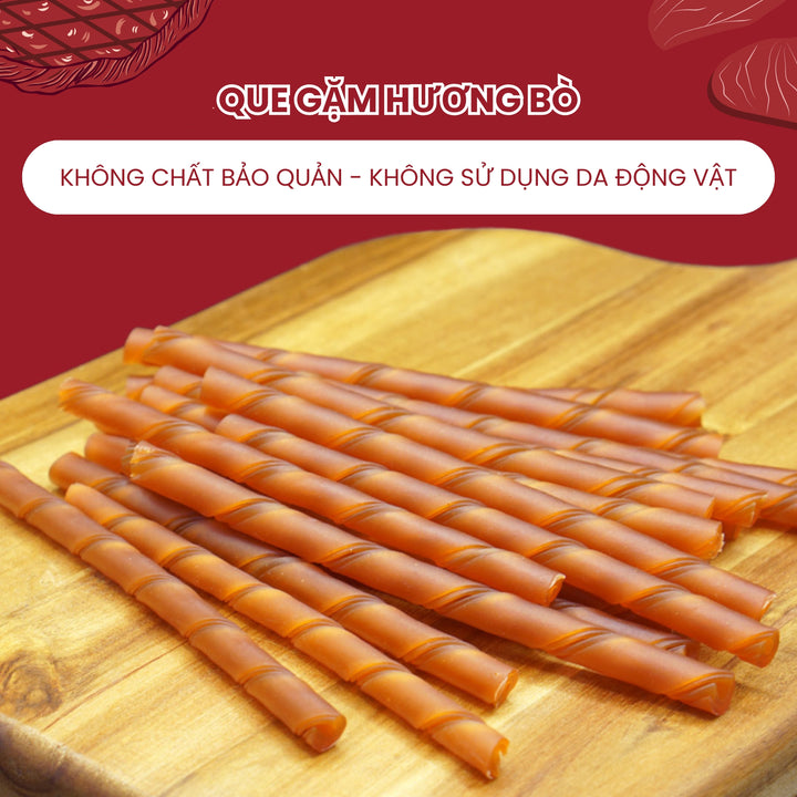 Que Gặm DoggyMan Cho Chó, Gói 120g, Nhiều Hương