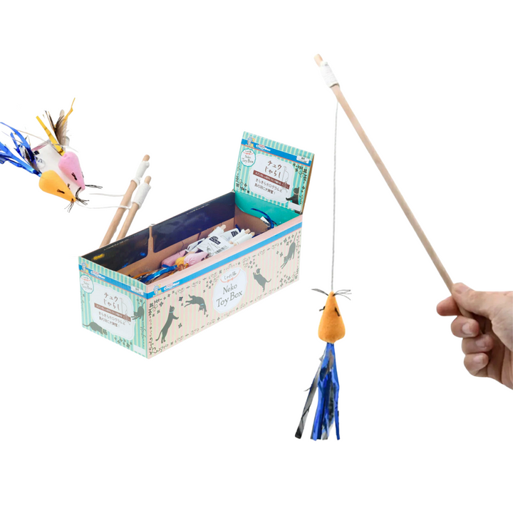 Đồ Chơi Cần Câu CattyMan Lấp Lánh, Ruy Băng Lấp Lánh Cho Mèo