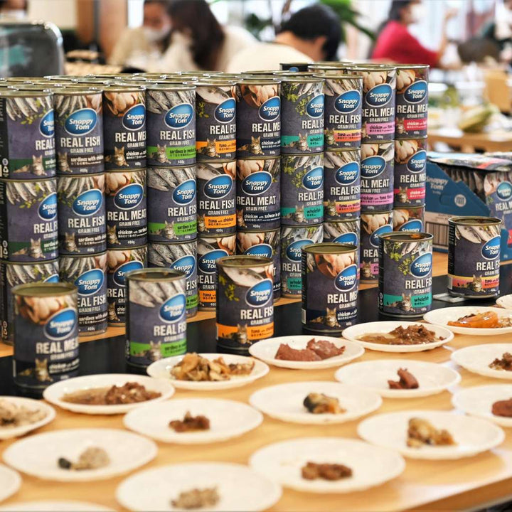 Pate Snappy Tom Real Fish Mèo Lon 400G