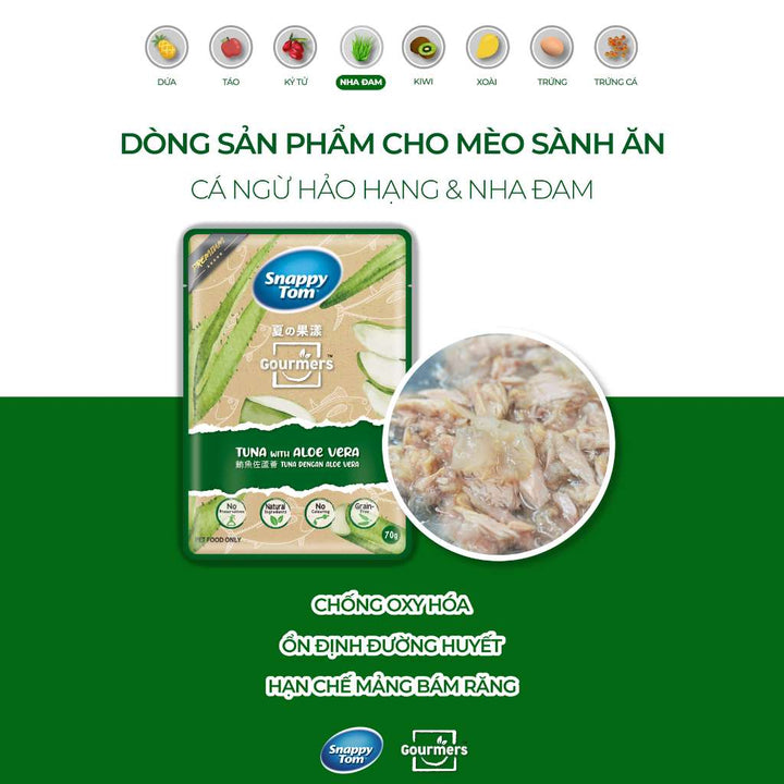 Pate Snappy Tom Trái Cây Mèo Gói 70G