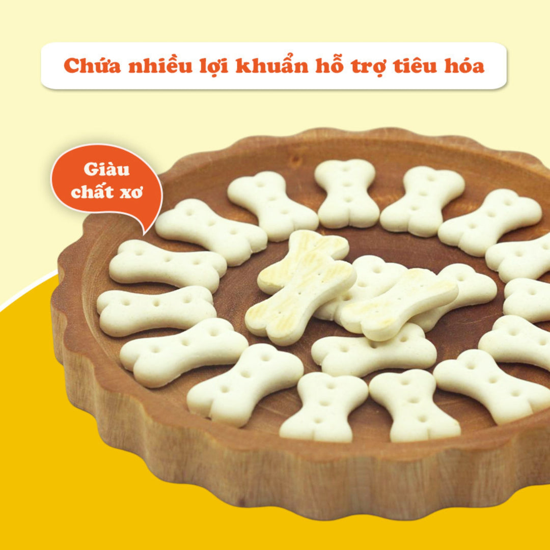 Bánh Quy DoggyMan Cho Chó Vị Rau Củ & Vị Sữa