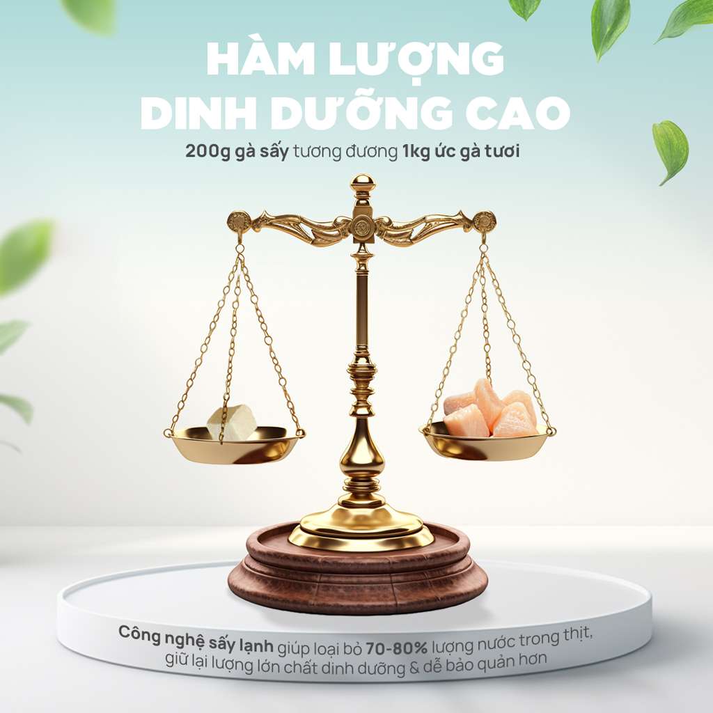 Snack Đông Khô Cho Chó Mèo PetQ, 200g