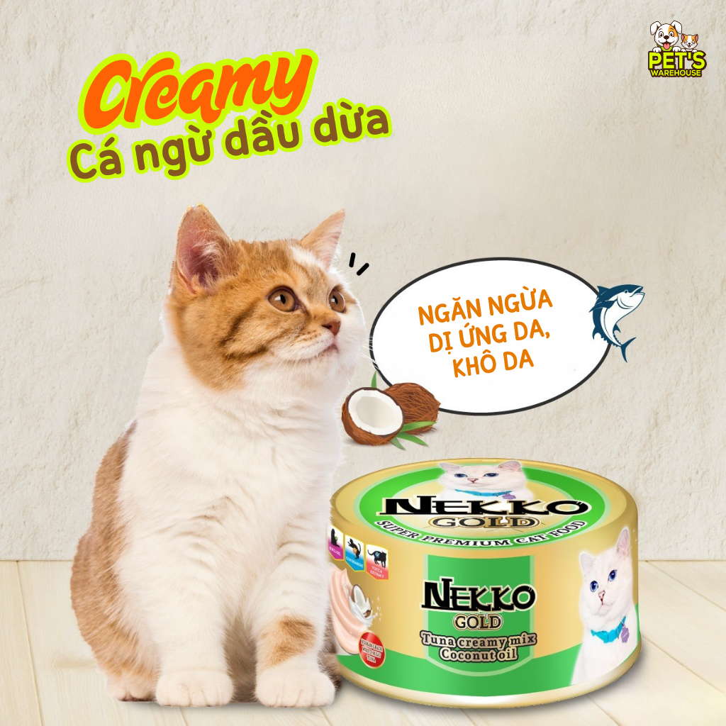 Pate Nekko Gold cho mèo trưởng thành, Thái Lan, lon 85g | Pet's Warehouse