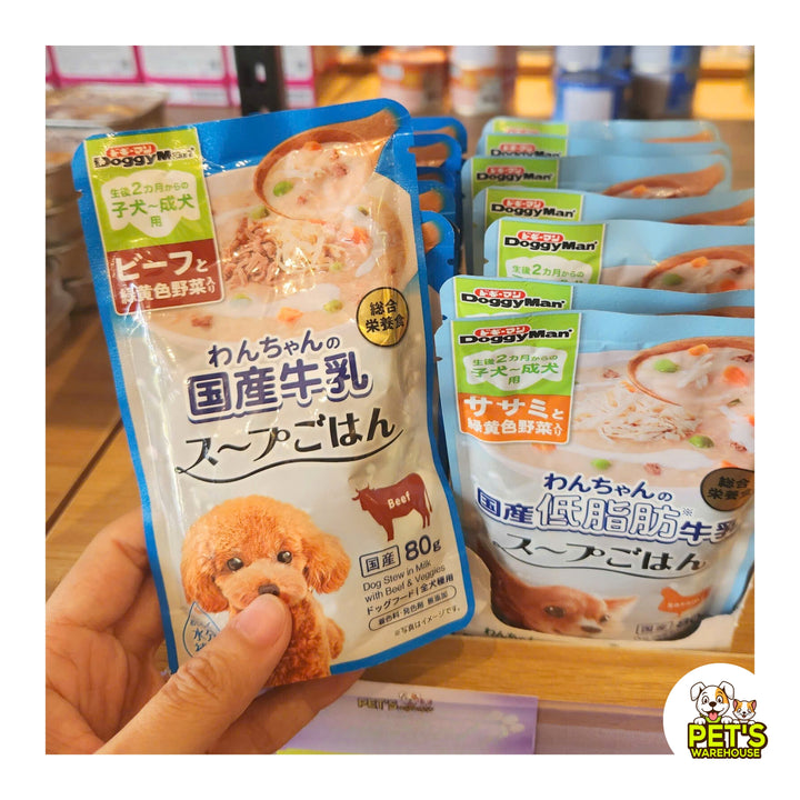 Pate Sữa Bò DoggyMan Cho Chó, Ít Béo, Không Lactose, Gói 80g