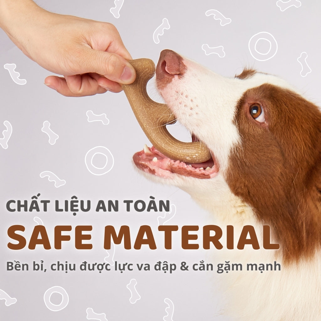 Đồ Chơi Fofos Xương Gặm Sợi Gỗ Thông Chó