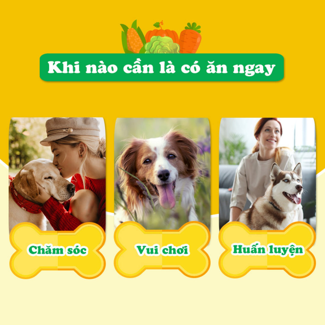 Bánh Quy DoggyMan Cho Chó Vị Rau Củ & Vị Sữa
