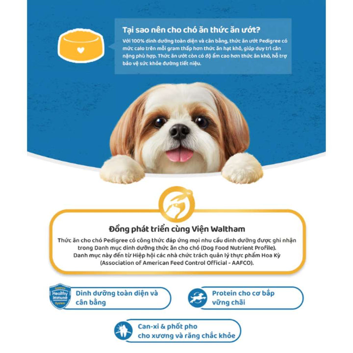 Pate Pedigree Chó Trưởng Thành Vị Gà Nấu Sốt 130G